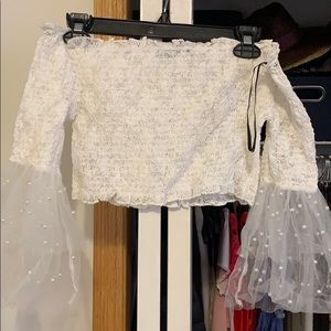 Forever 21 Tops - White cropped top Forever 21 Tops - White cropped top